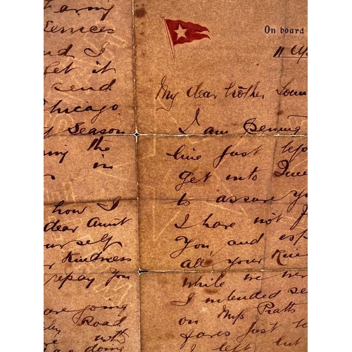 266 - RMS TITANIC: A superlative letter written on Titanic stationery, dated 11th April 1912, by one of th... 