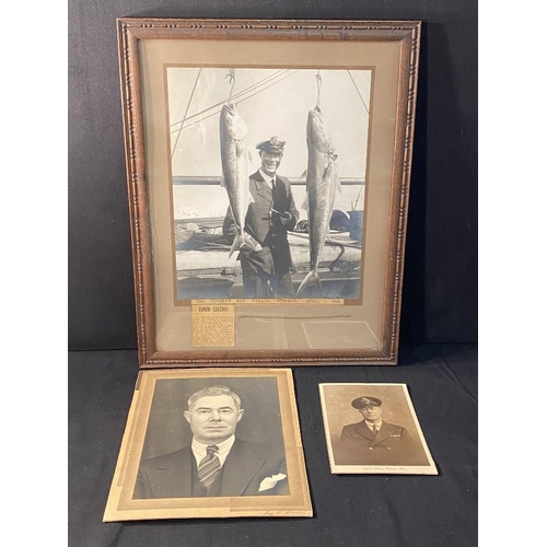 274 - R.M.S. TITANIC - FIFTH OFFICER HAROLD GODFREY LOWE: Original portrait photos of Harold Lowe, two in ... 