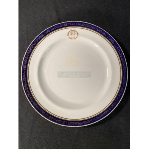 108 - WHITE STAR LINE: Spode Oceanic Steam Navigation Company à la carte side plate decorated in the Greek... 