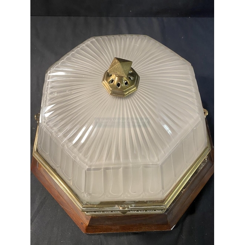 131 - R.M.S. OLYMPIC: A superb octagonal ceiling light from the First-Class Dining Room/D Deck Reception. ... 