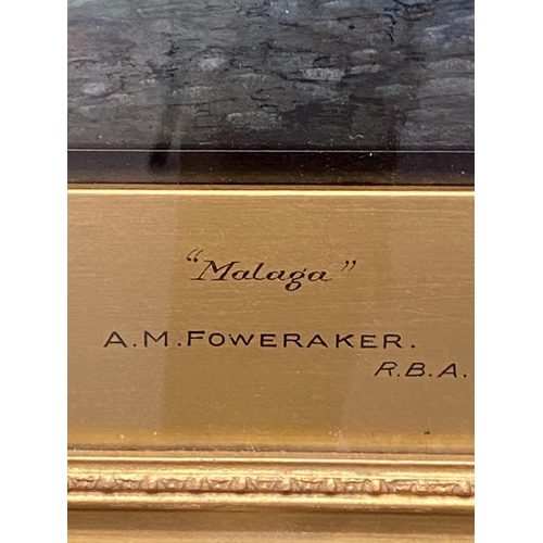 171 - Albert Moulton Foweraker (1873-1942): Watercolour on paper 'Malaga', signed lower left. 10ins. x 14i... 