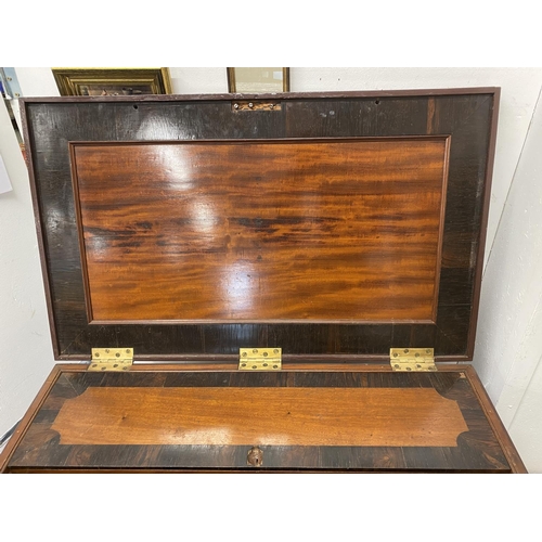 26 - 19th cent. Mahogany fully fitted tool box and contents. The interior contains a number of inlaid dra... 