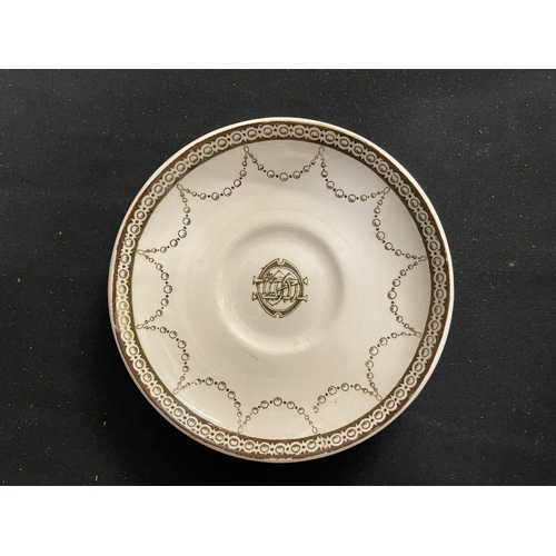 169 - WHITE STAR LINE: Oceanic Steam Navigation Company Stonier & Company saucer. 5ins.