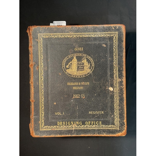 270 - R.M.S. TITANIC: Extremely rare, possibly unique Official Harland and Wolff drawing office 1912 editi... 