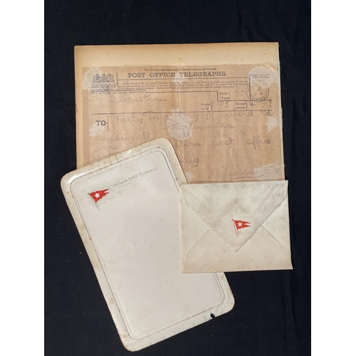 294 - R.M.S. TITANIC: First-Class passengers Richard and Stanley May Collection. Extremely rare original u... 