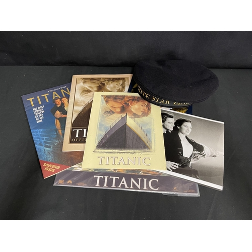 32 - R.M.S. TITANIC: Promotional movie related items including, photographs and printed material from Jam... 