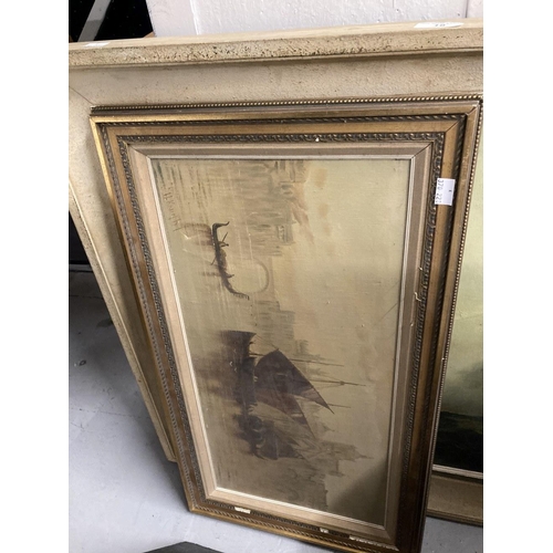 18 - Henri Ghysen: 20th cent. Oil on canvas landscape, framed. 27ins. x 23ins. Plus 20th cent. Oil on can... 