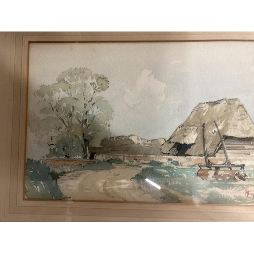 161 - M. Fasken watercolour Nesso Lake Como, framed and glazed. 15ins. x 11ins. Landscape signed Simpson 1... 