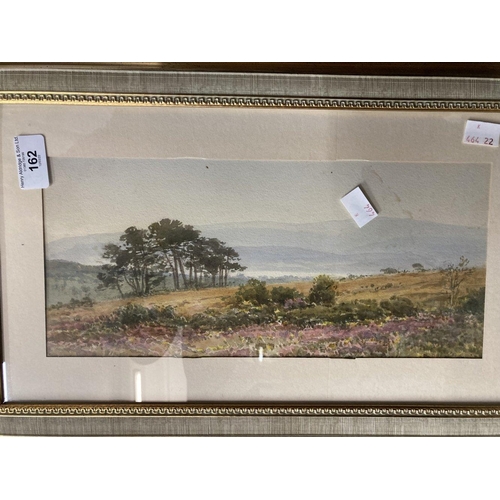 162 - 19th cent. English School. Watercolour on board. Inscribed to verso Woodbury Common by John Varley. ... 