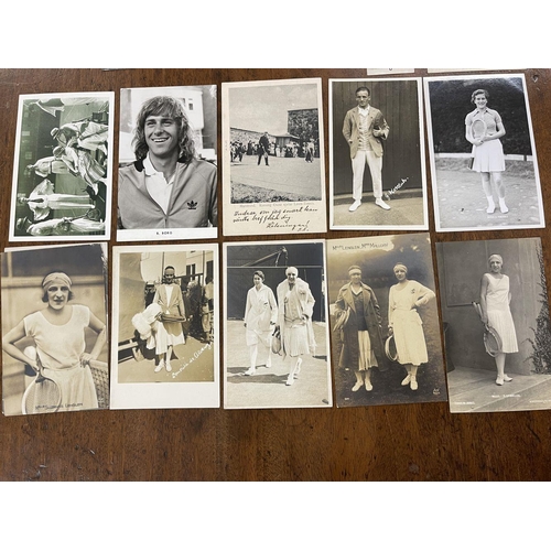 189 - Tennis: Mixed selection, Photos, Postcards, Magazines, Tilden, Hoad, Shimidzu/Alonso, Belgium Team 1... 