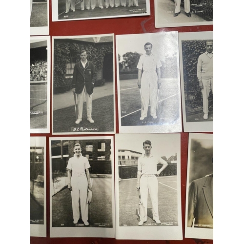 192 - Tennis: Good selection of Men Players, photo postcards by Trim, inc. G Patterson, Crawford, Gregory,... 