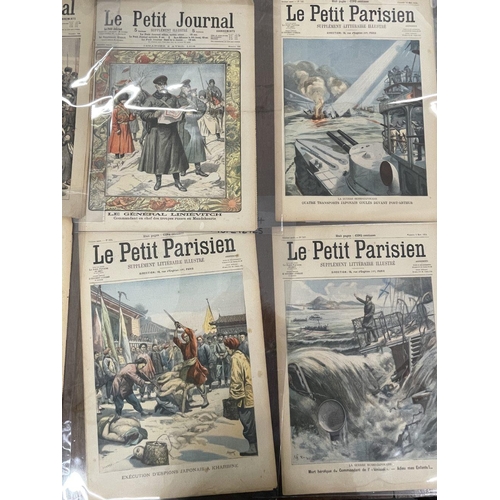 198 - Le Petit Journal, large format French political magazine, each with impressive coloured designs to c... 