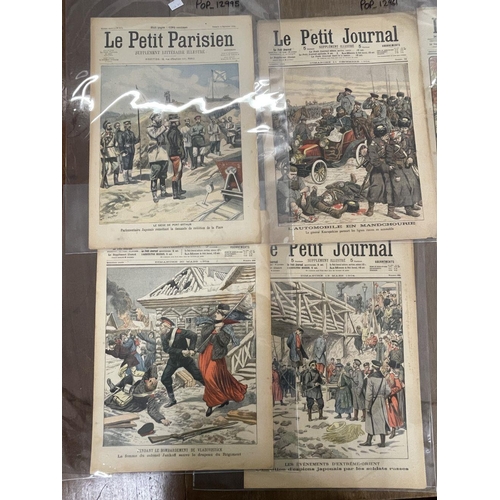 198 - Le Petit Journal, large format French political magazine, each with impressive coloured designs to c... 