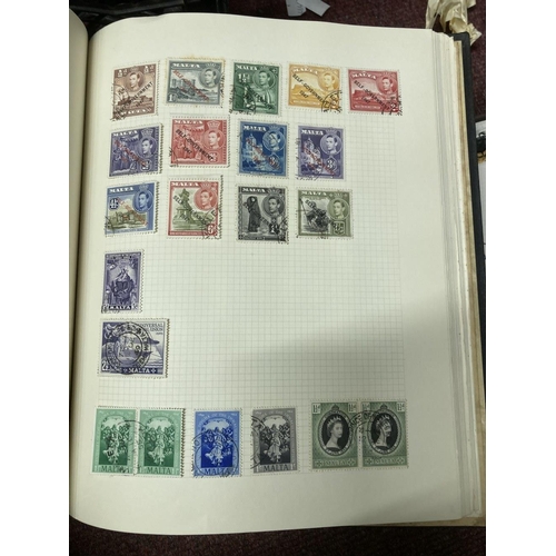 206 - Stamps: GB and Commonwealth. One loose leaf GB album, early to mid 20th cent. One GB stockbook mid 2... 