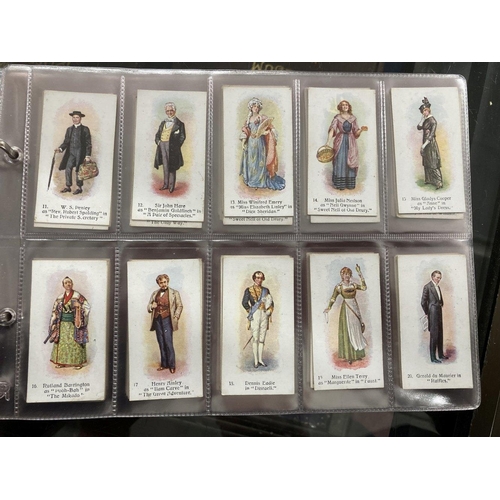 212 - Cigarette Cards: One album containing eleven complete sets from various manufacturers including Gall... 