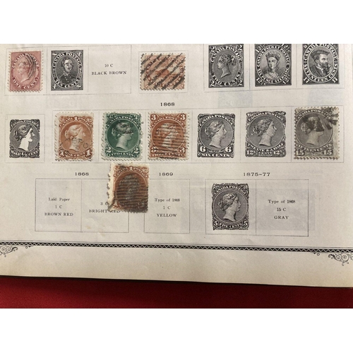 213 - Stamps: 19th cent. International Postage Stamp Album by Scott Stamp and Coin Co. N.Y. 19th cent. Edi... 