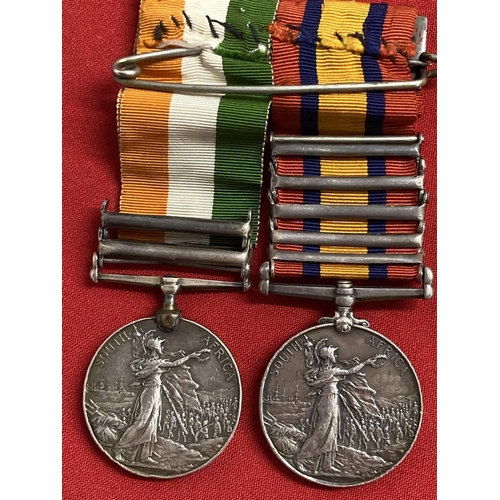 238 - Medals & Awards: Father and son groups includes Queen's South Africa medal with five bars for Cape C... 