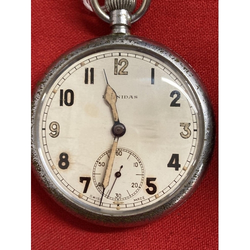 239 - Militaria: WWII issue pocket watch GS/TP reg no. 202992. Plus an H. Samuel 'The Accurate' silver poc... 