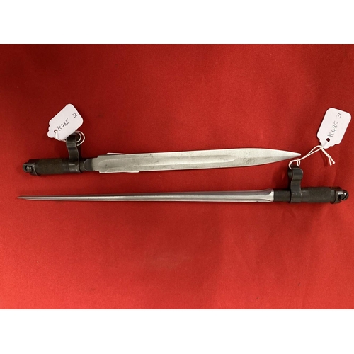 247 - Militaria/Edged Weapons: SKS-45 blade bayonet, and SKS-45 spike bayonet. (2)