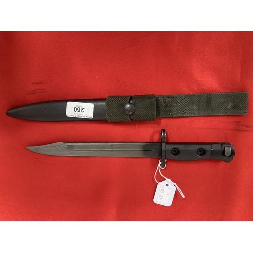 260 - Militaria/Edged Weapons: British SLR L1 A3 bayonet. 12½ins.