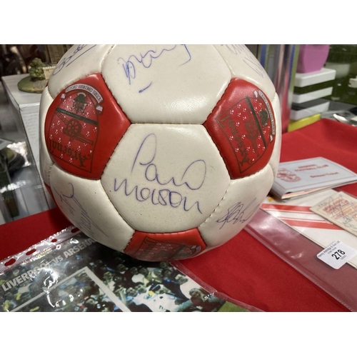 278 - Football: Collection of Arsenal memorabilia to include Barclays League Champions 1988-89 ball, progr... 