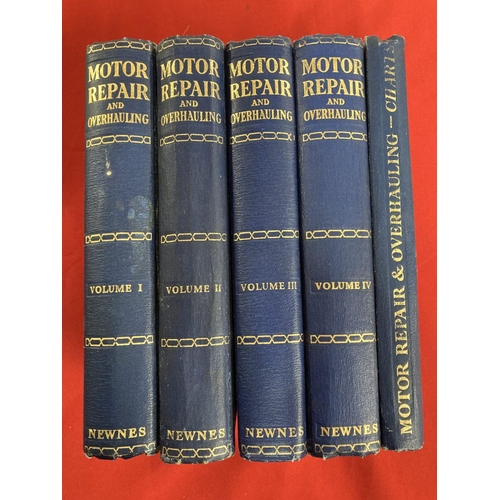 281 - Automobilia/Books: Motor Repair and Overhauling Volumes 1-4, plus the rare volumes of data sheets. P... 