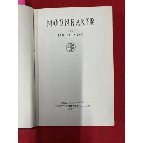 282 - James Bond/Books: Octopussy 1966 first edition, Moonraker 1964 reprint and The Spy Who Loved Me 1962... 