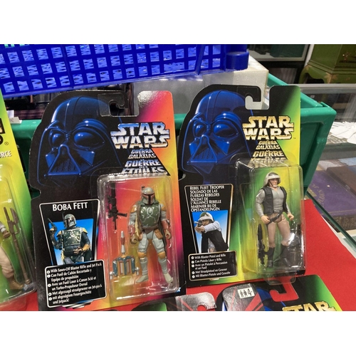 287A - Toys: boxed Star Wars The Power of The Force figures and Episode One to include Luke Skywalker, Land... 