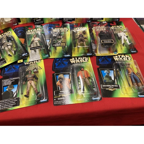 287A - Toys: boxed Star Wars The Power of The Force figures and Episode One to include Luke Skywalker, Land... 