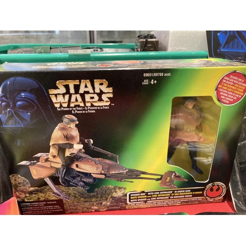 287 - Toys: boxed Star Wars The Power of The Force figures to include Luke Skywalker, Princess Leia, Han S... 