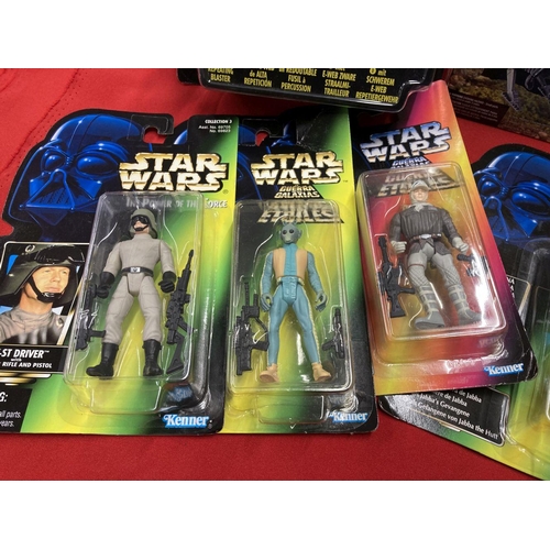 287 - Toys: boxed Star Wars The Power of The Force figures to include Luke Skywalker, Princess Leia, Han S... 