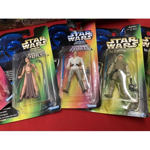 287 - Toys: boxed Star Wars The Power of The Force figures to include Luke Skywalker, Princess Leia, Han S... 