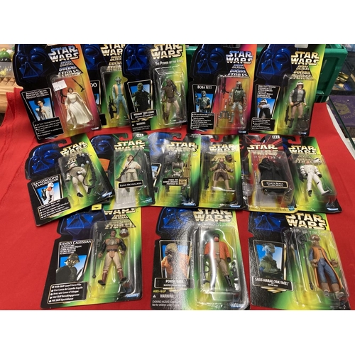 287A - Toys: boxed Star Wars The Power of The Force figures and Episode One to include Luke Skywalker, Land... 