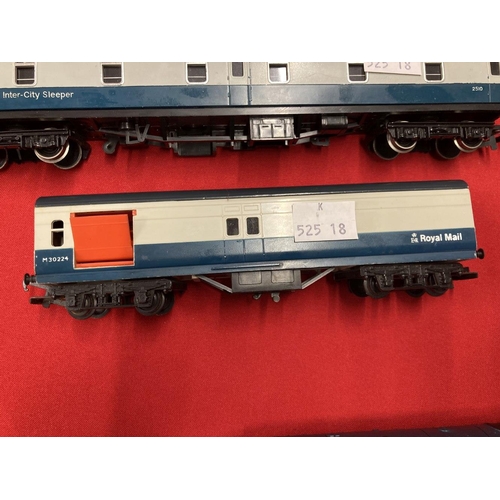 295 - Toys: Model railways Hornby OO scale Class 35 No. D7022 Locomotive plus three Inter-City sleeper car... 