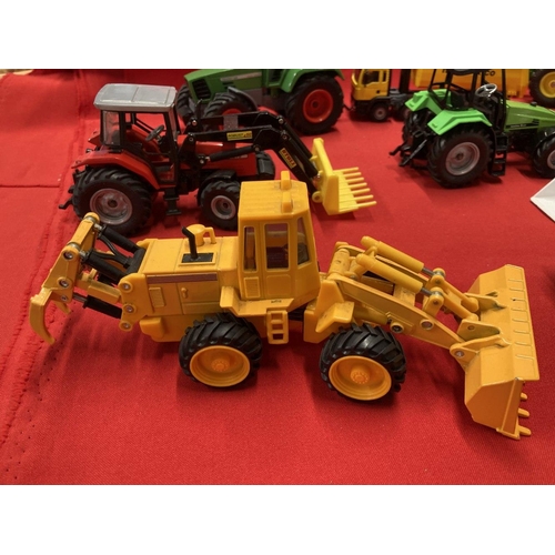 306 - Toys: Diecast Farming Machinery, Siku Germany, includes Braud SB64 Grape Picker, Claas Jargo C50, Wi... 