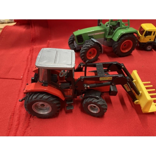 306 - Toys: Diecast Farming Machinery, Siku Germany, includes Braud SB64 Grape Picker, Claas Jargo C50, Wi... 