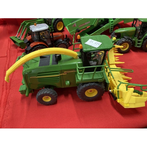 306 - Toys: Diecast Farming Machinery, Siku Germany, includes Braud SB64 Grape Picker, Claas Jargo C50, Wi... 