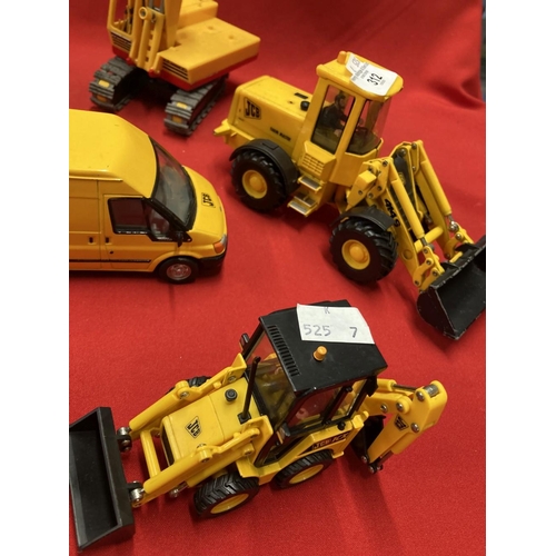 312 - Toys: Diecast Britain's Farming JCB licensed products. Includes 3CX Backhoe Loader, 40576 Ford Trans... 