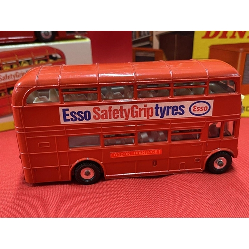 321 - Toys: Diecast Dinky Toys 1964-65, 289 Routemaster Bus, Esso safety grip tyres, driver and conductres... 