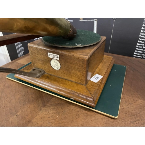 336 - Mechanical Music Property of Local Collector. Gramophones: Trademark gramophone c1902 made by the Gr... 