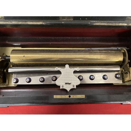 341 - H Aire operatic titled music box. Approx. 12½ins cylinder.