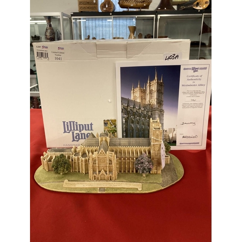 403A - Lilliput Lane: Limited Edition Westminster Abbey model to celebrate the Wedding of Prince William to... 