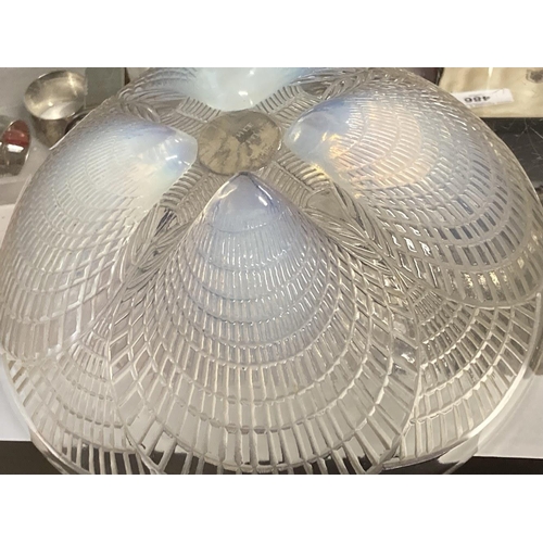 453 - R. Lalique: Opalescent glass Coquilles bowl marked R. Lalique France. No. 3201. 8¼ins. x 3¼ins. Smal... 