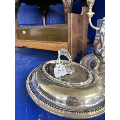 5 - 20th cent. Electroplate tea set comprising teapot, water jug, sugar bowl, cream jug, circular tray, ... 