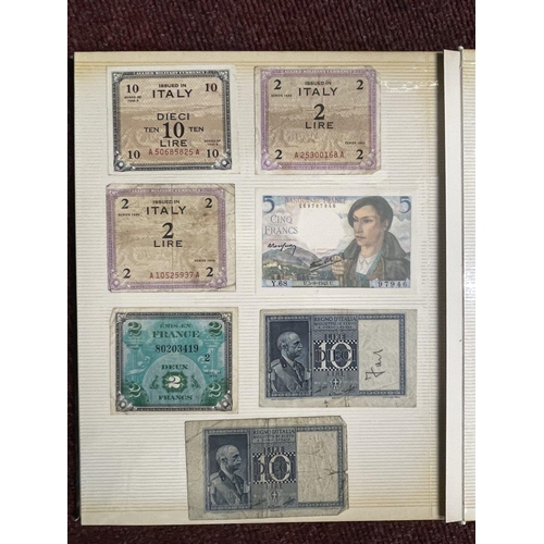 521 - Banknotes: Mainly British Military Authority notes, Italian and German British armed forces notes, A... 