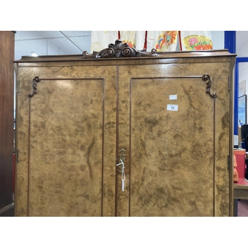 78 - 20th cent. Walnut cocktail cabinet.