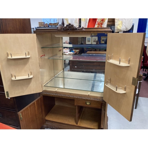 78 - 20th cent. Walnut cocktail cabinet.