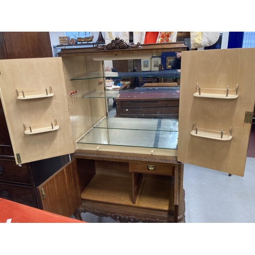 78 - 20th cent. Walnut cocktail cabinet.