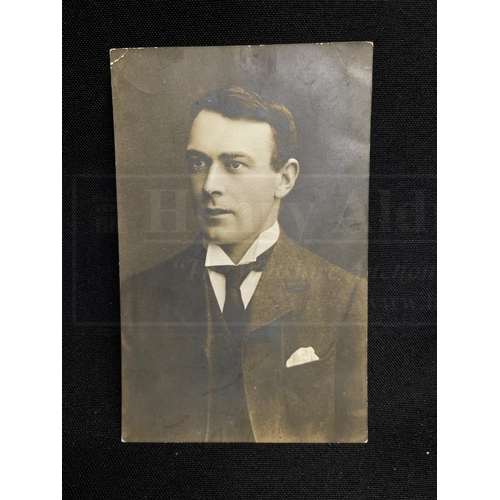 231 - R.M.S. TITANIC: Abernethy Studio real photo postcard of Thomas Andrews, Titanic's designer and one o... 