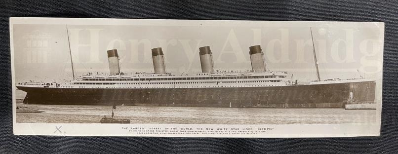 . TITANIC: Collection of Titanic passengers Richard and Stanley May.  Extremely rare book postca